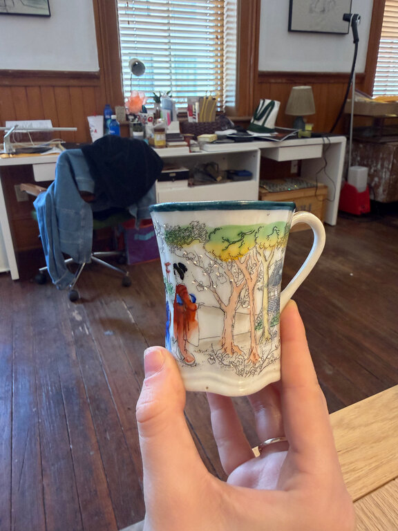 Nipon Hand Painted Geisha Teacup