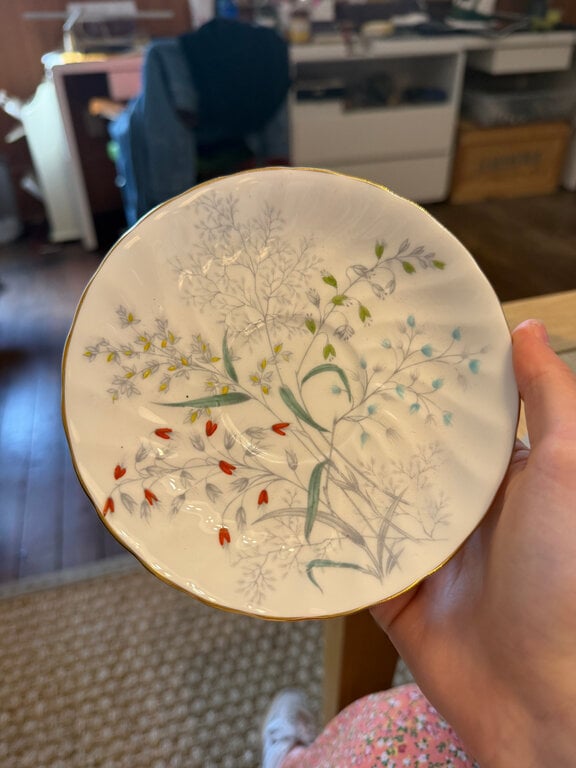 Saucer - Vintage Tuscan Fine Bone China, "Woodside"