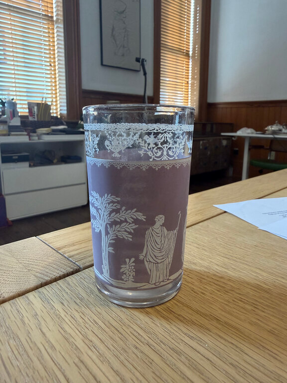 Purple Wedgewood Juice Glass