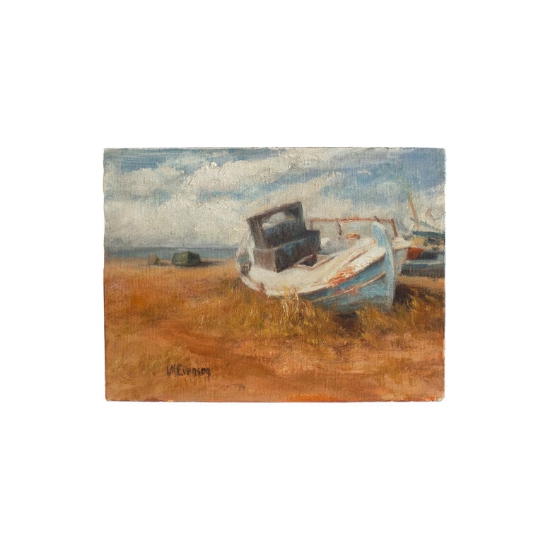 Vida Evenson Dry Docked Coastal Painting