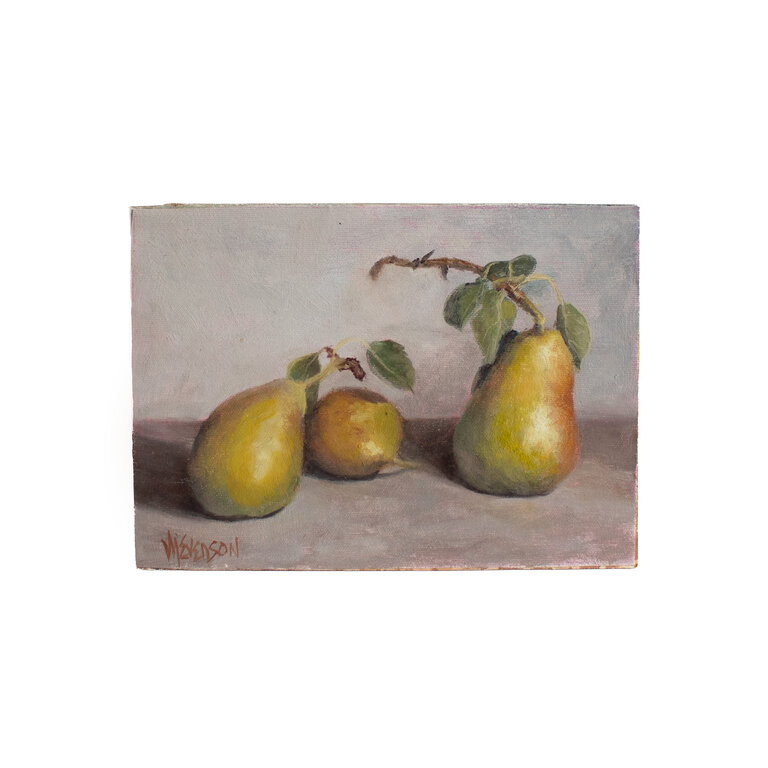 Vida Evenson Pear Me Up No. 2 Still Life Painting