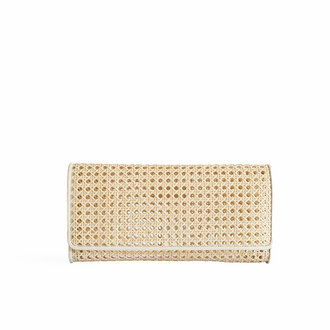 Bembien Cream Rattan Helena Clutch