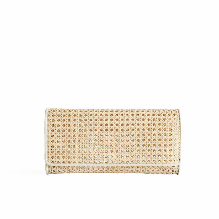 Bembien Helena Clutch - Cream Rattan