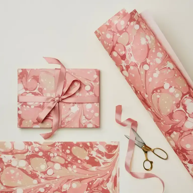 Wrapping Paper- Pink Marble