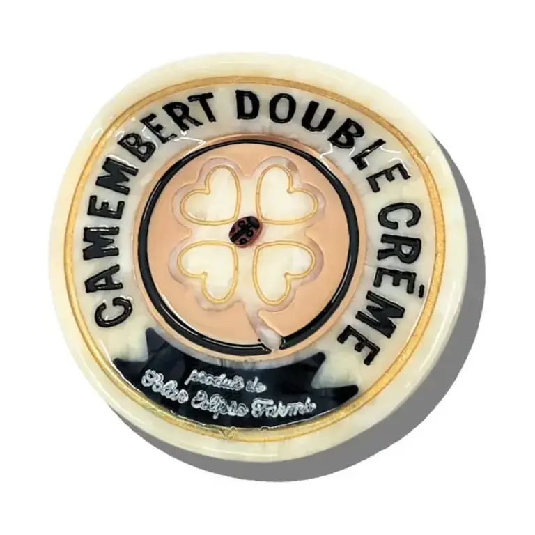 Hair Clip- Camembert Cheese