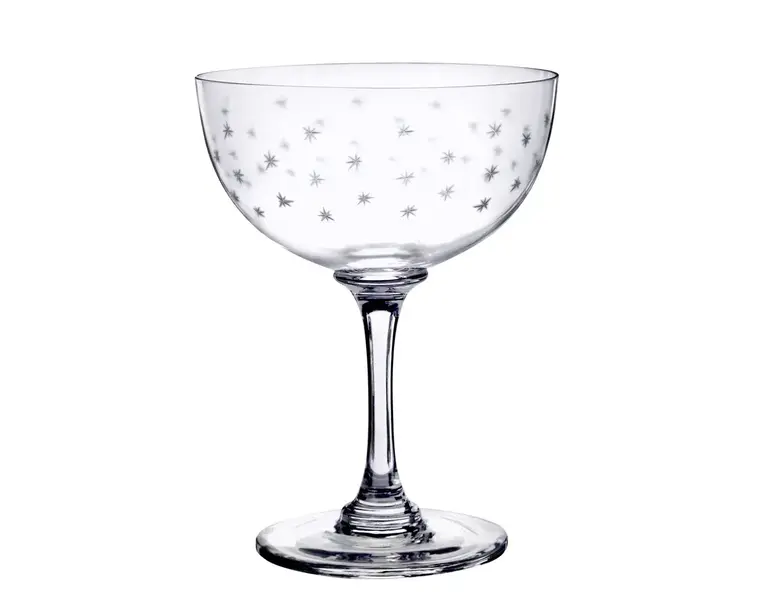 Champagne Saucer- Stars Design