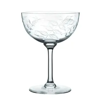 Champagne Saucer- Fern Design