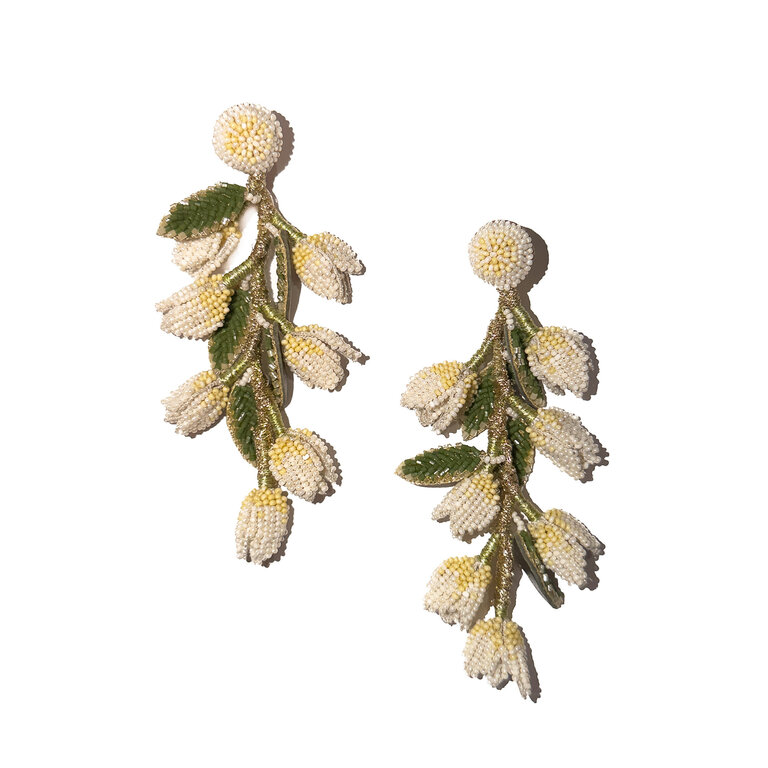 Deepa Gurani Madelief Earring- Ivory