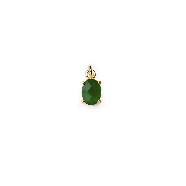 Fallen Aristocrat Emerald Green Birthstone Charm