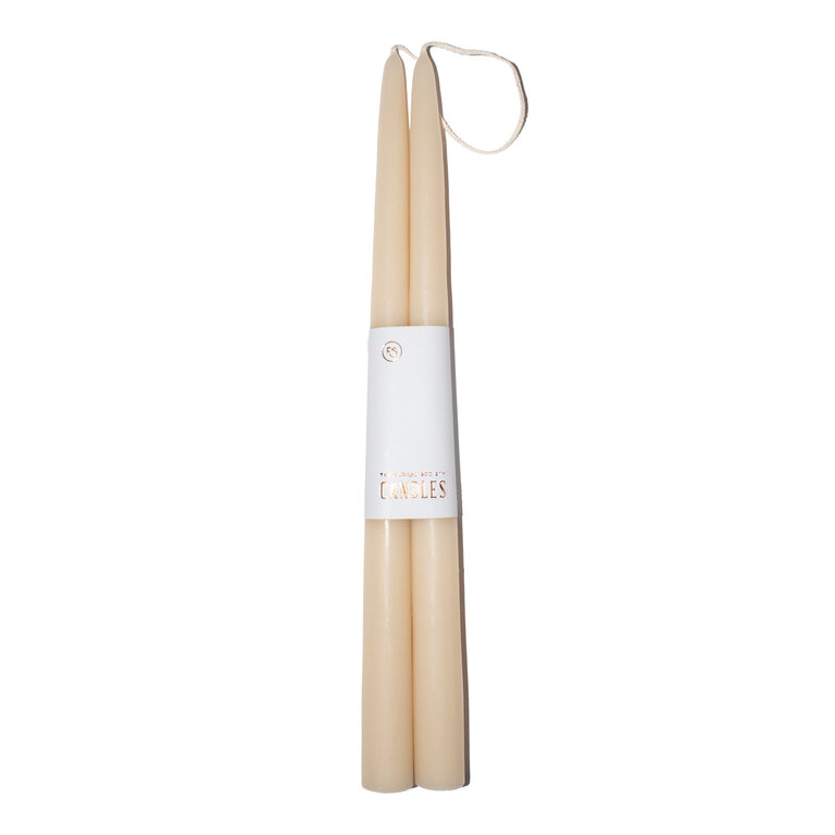 Parchment Taper Candle