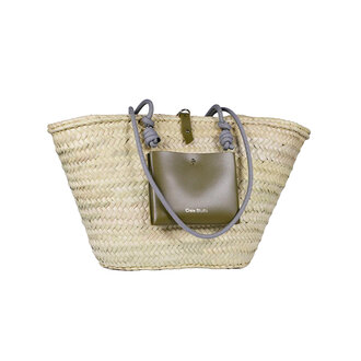 Panier Calanques Khaki With Wave Rope Handles Bag