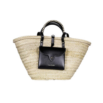 Panier Monday Black And Cream Bag