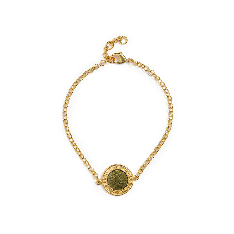 Fallen Aristocrat St. Christopher Rolo Bracelet