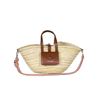 Petite Panier Chocolate w/ Rose Strap