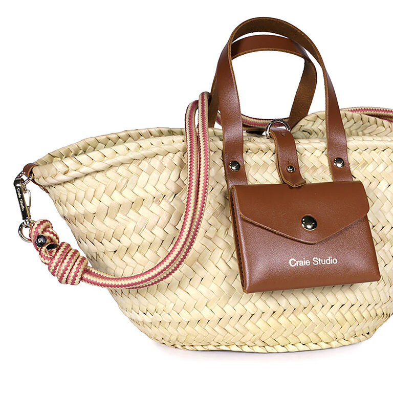 Petite Panier Chocolate w/ Rose Strap