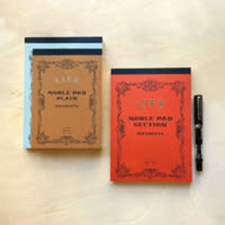 LIFE Writing Pad- Noble Brown / Blank Size: A5