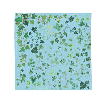 Nathalie Lete Ivy Blue Linen Napkin