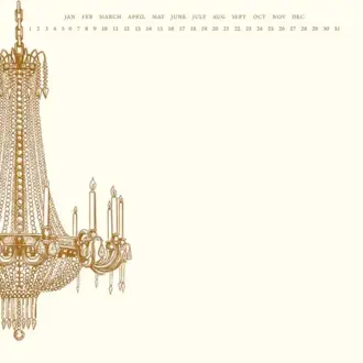Alexa Pulitzer Chandelier Mousepad Notepad