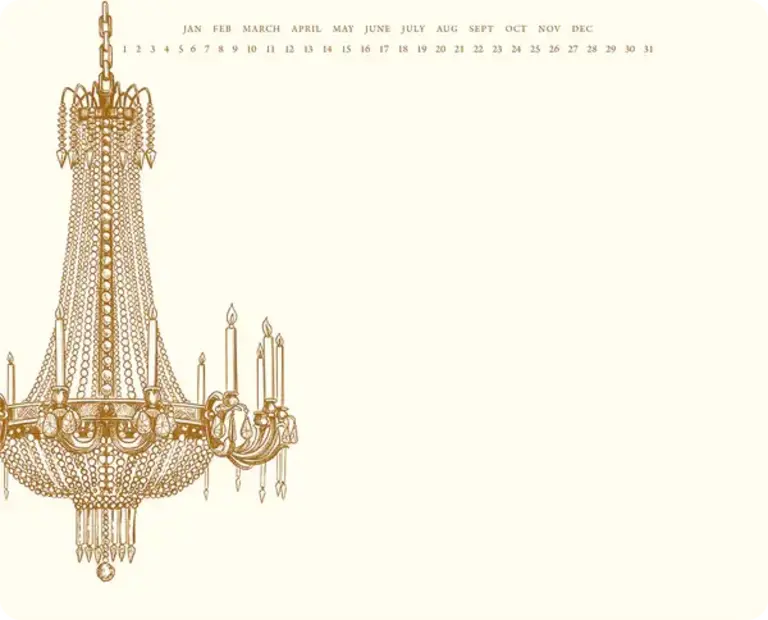 Alexa Pulitzer Chandelier Mousepad Notepad