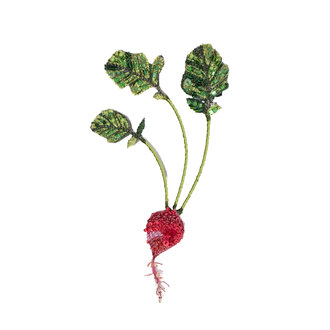 Trovelore Red Radish Brooch