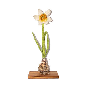 Trovelore Beaded Daffodil Art Object