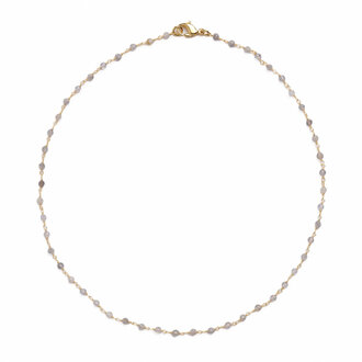 Fallen Aristocrat Labradorite Beaded Chain Necklace