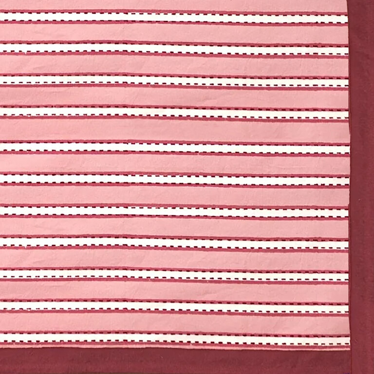 Rose Dotted Stripe Tablecloth