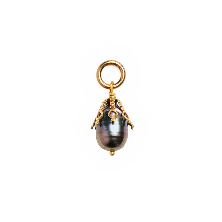 Fallen Aristocrat Peacock Pearl Charm