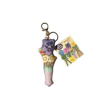 Nathalie Lété Little Miss Pensée Flower Friend Keychain