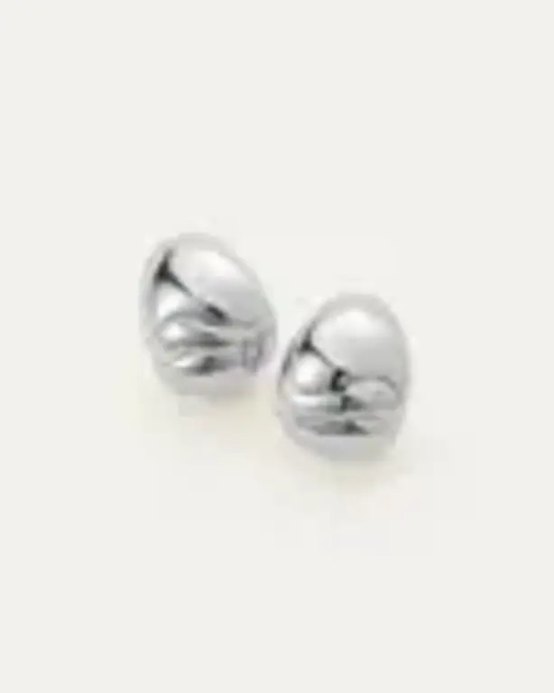 Jenny Bird Earrings- Nelle Hoops Silver