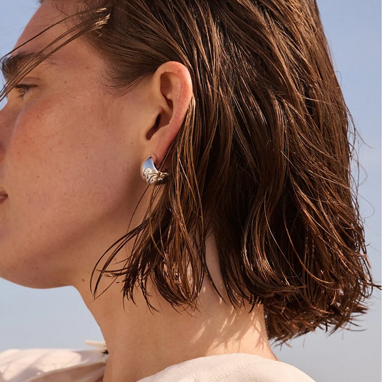 Jenny Bird Nelle Silver Hoops
