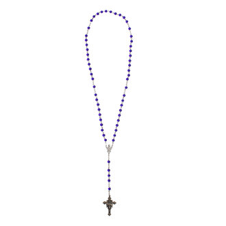 Vintage Rosary Cobalt Blue