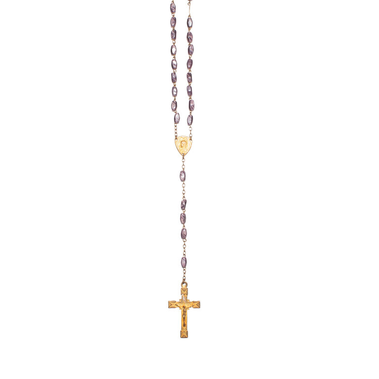 Vintage Rosary Plum