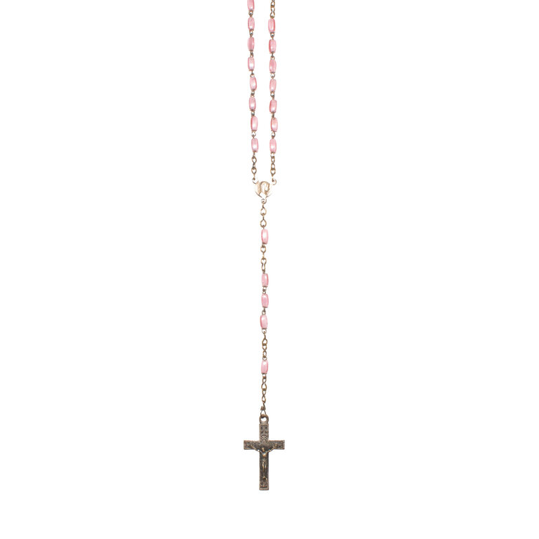 Vintage Rosary Light Pink
