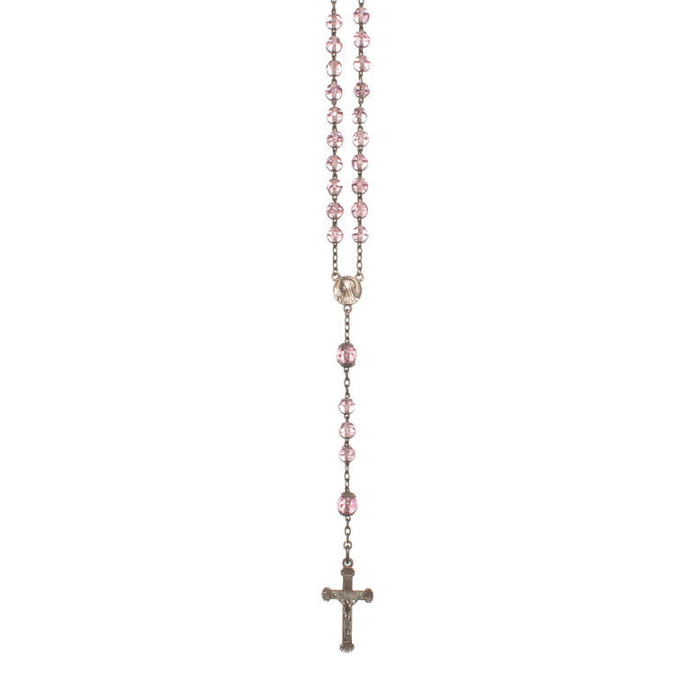 Antique French Rosary, Purple
