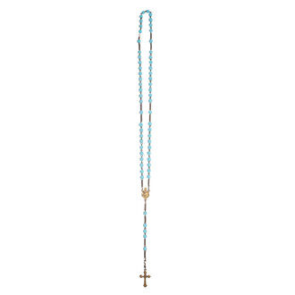 Vintage Rosary Blue