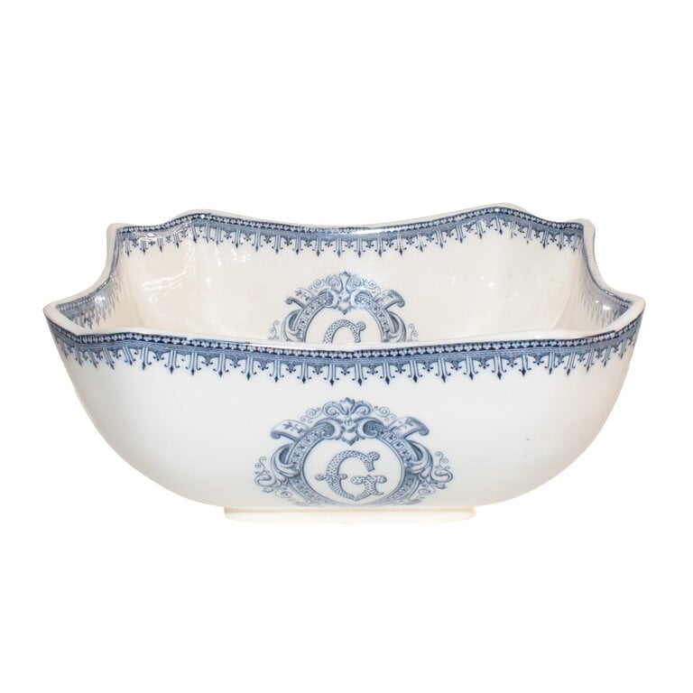 Vintage "G" Monogram Serving Bowl