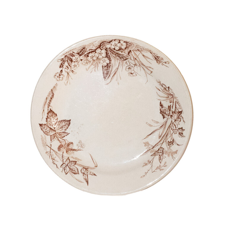 Brown Terre de Fer Plate