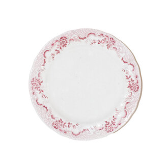 Red Trim Terre De Fer Plate