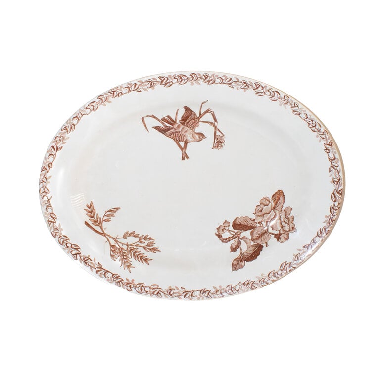 Brown Terre De Fer Oval Platter