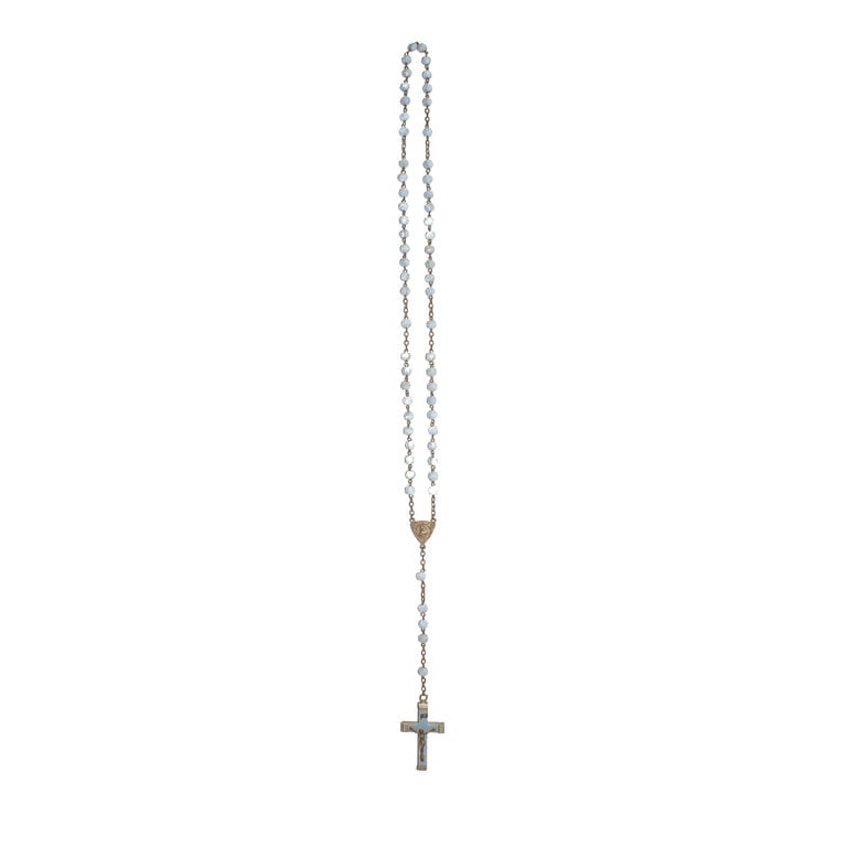 Vintage Pale Blue Rosary