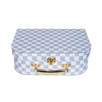 Alimrose Blue Check Kids Suitcase
