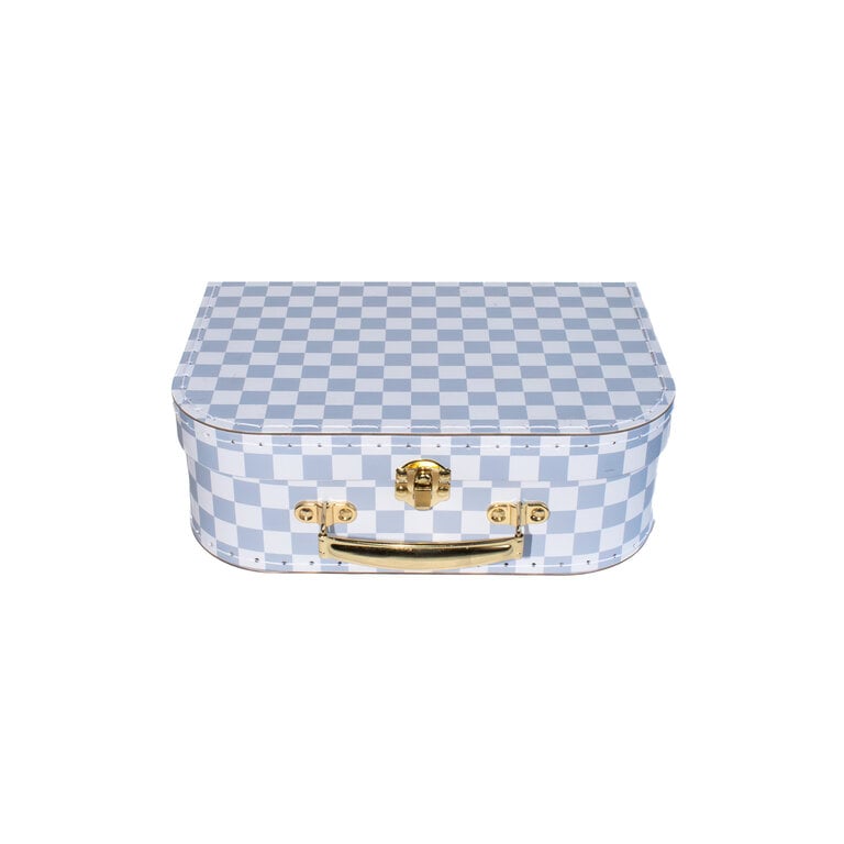 Alimrose Blue Check Kids Suitcase
