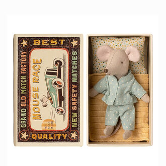 Maileg Little Brother Mouse in Matchbox