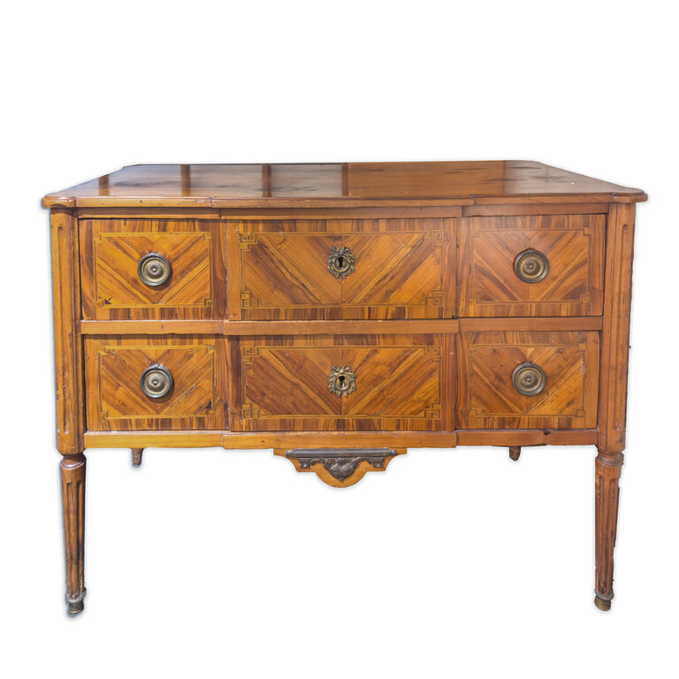 French Prune Veneer & Native Wood Dresser