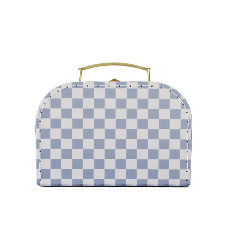 Alimrose Blue Check Kids Suitcase