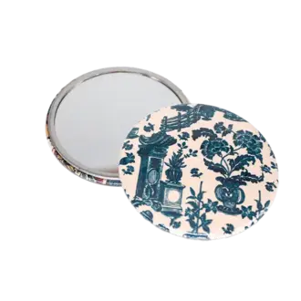 Antoinette Poisson Jardin Indigo Pocket Mirror