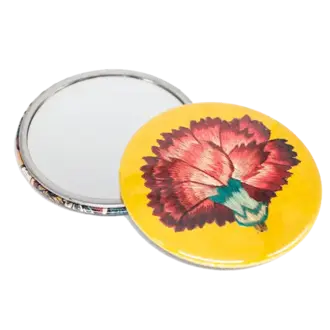 Antoinette Poisson Bien-Aimée Yellow Pocket Mirror