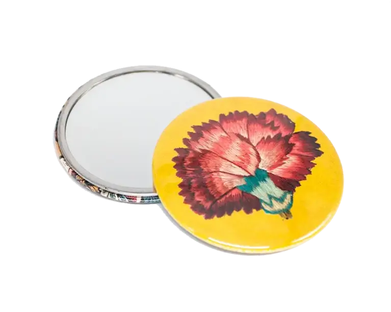 Antoinette Poisson  Bien-Aimée Yellow Pocket Mirror