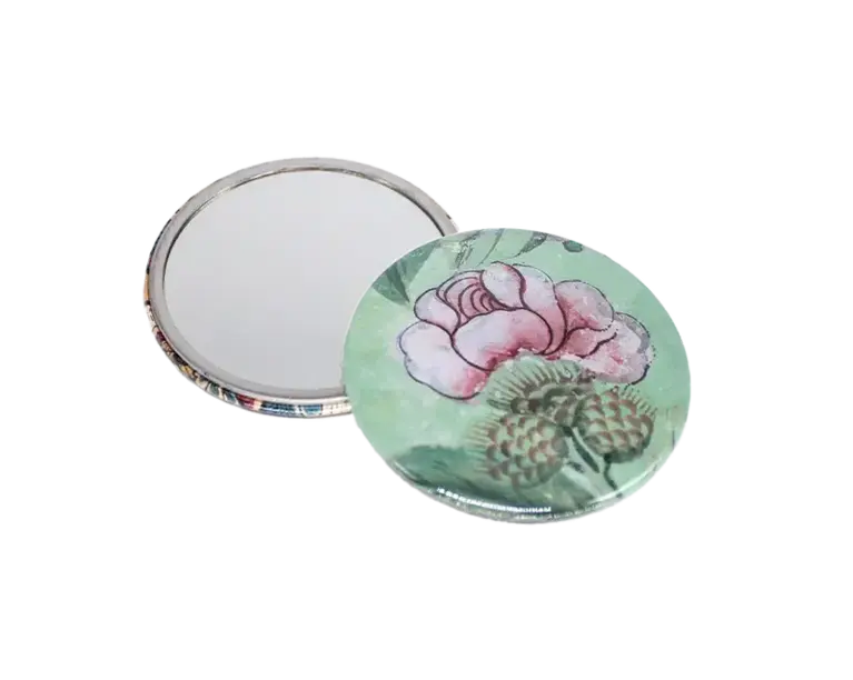 Antoinette Poisson Canton Green Pocket Mirror
